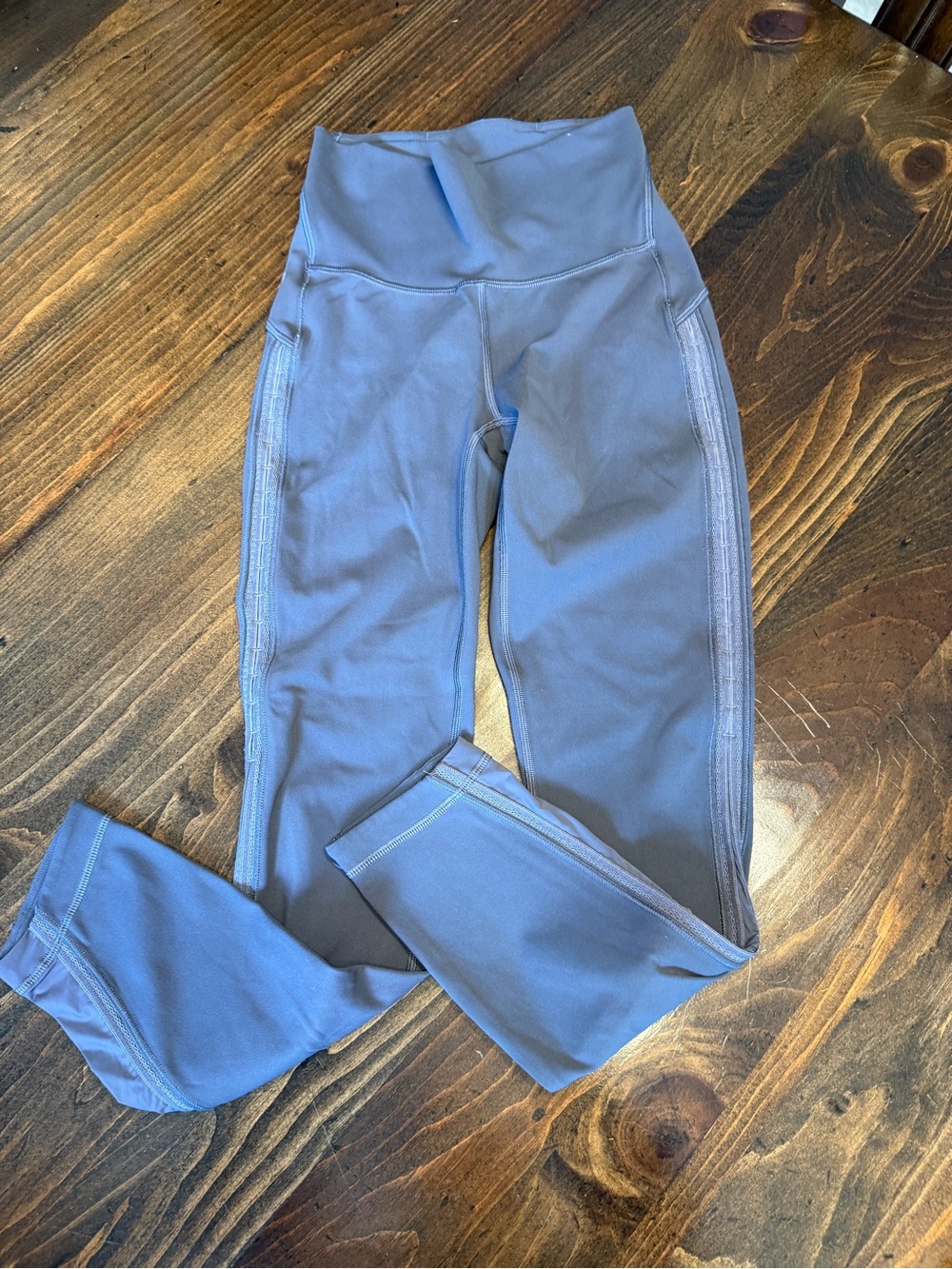 High-Waist Active Leggings in Slate Blue